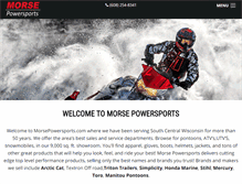 Tablet Screenshot of morsepowersports.com